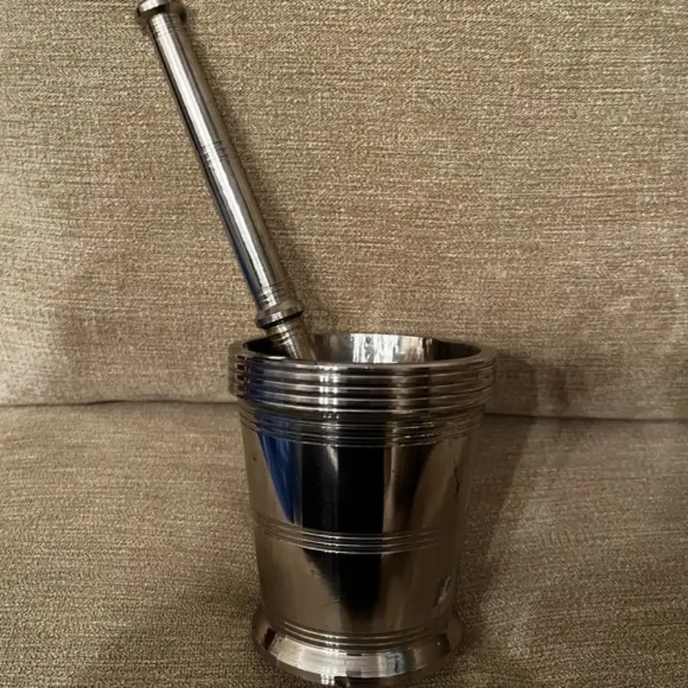 Vinod Heavy Duty Stainless Steel Mortar and Pestle Set‎ Size 3 Khalbatta Masher